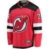 Timo Meier New Jersey Devils Fashion7 Home Breakaway Jersey - Red - Side View