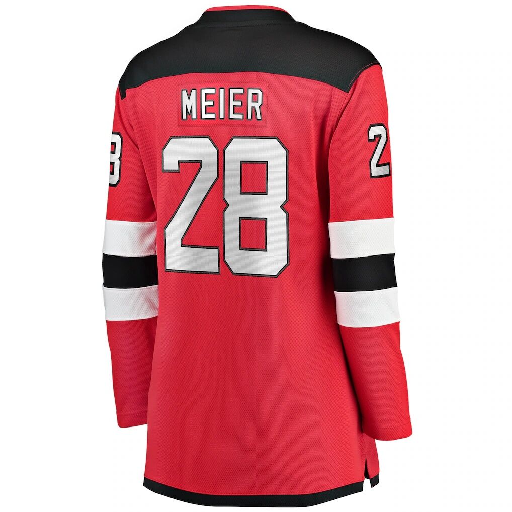 Timo Meier New Jersey Devils Fashion7 Women's Home Breakaway Player Jersey