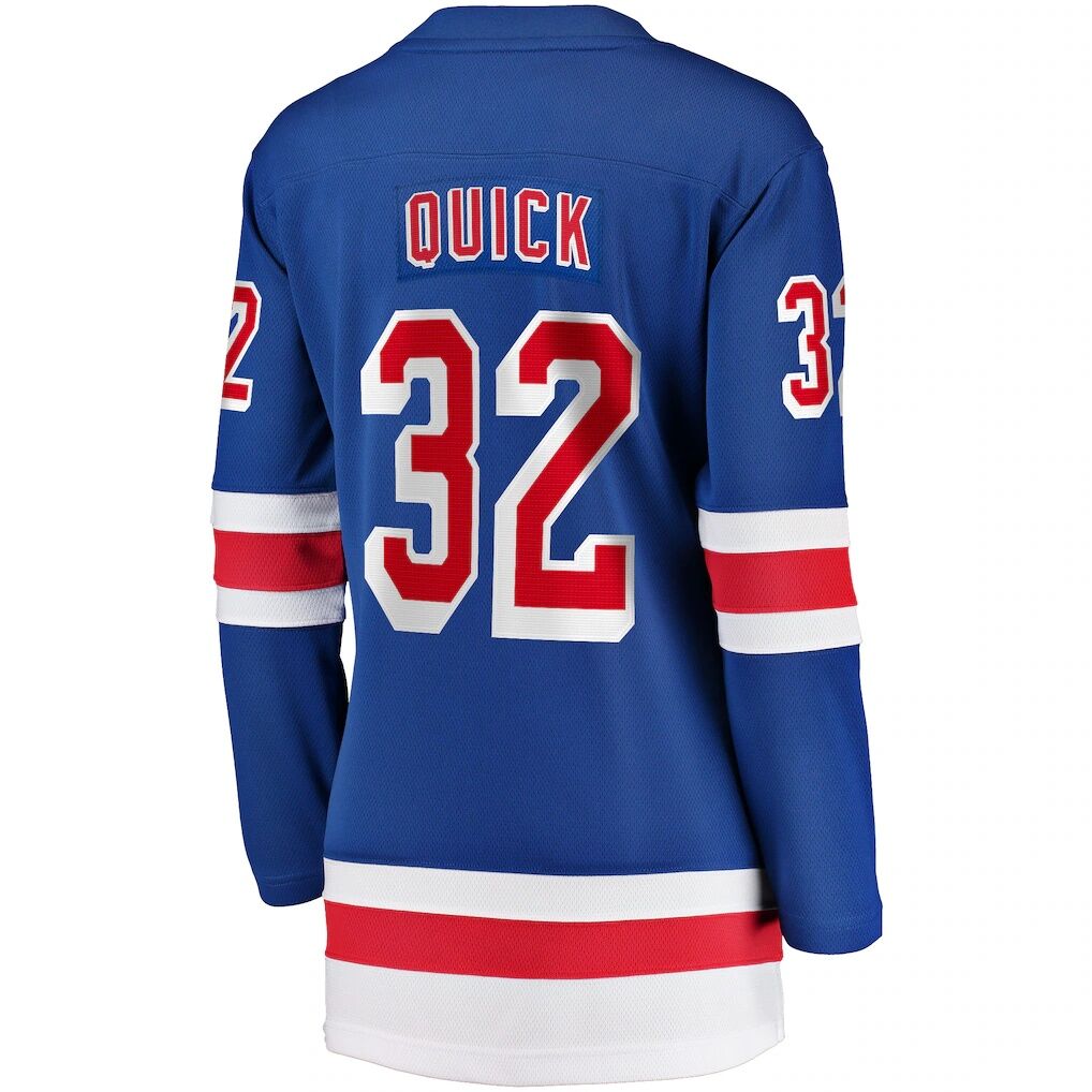 Jonathan Quick New York Rangers Fashion7 Women's Home Breakaway Player Jersey