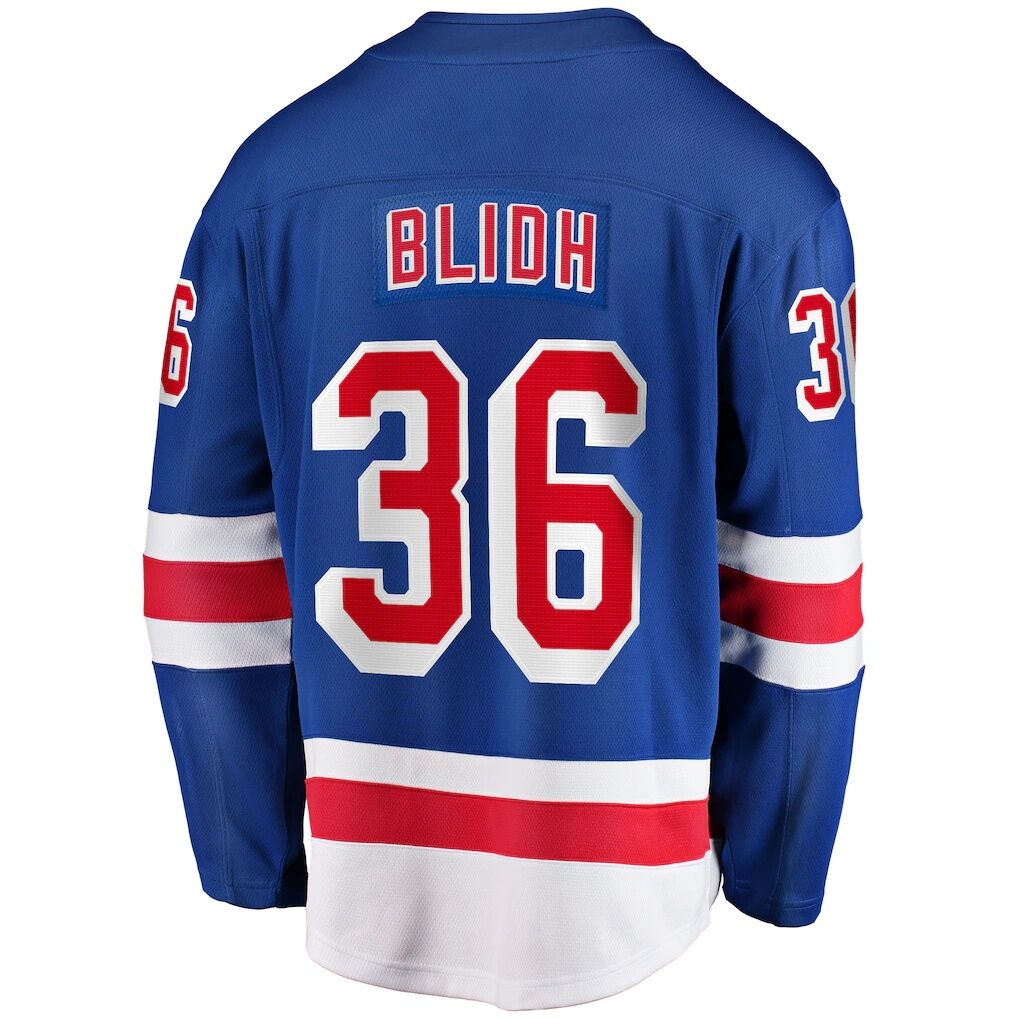 Anton Blidh New York Rangers Fashion7 Home Breakaway Jersey