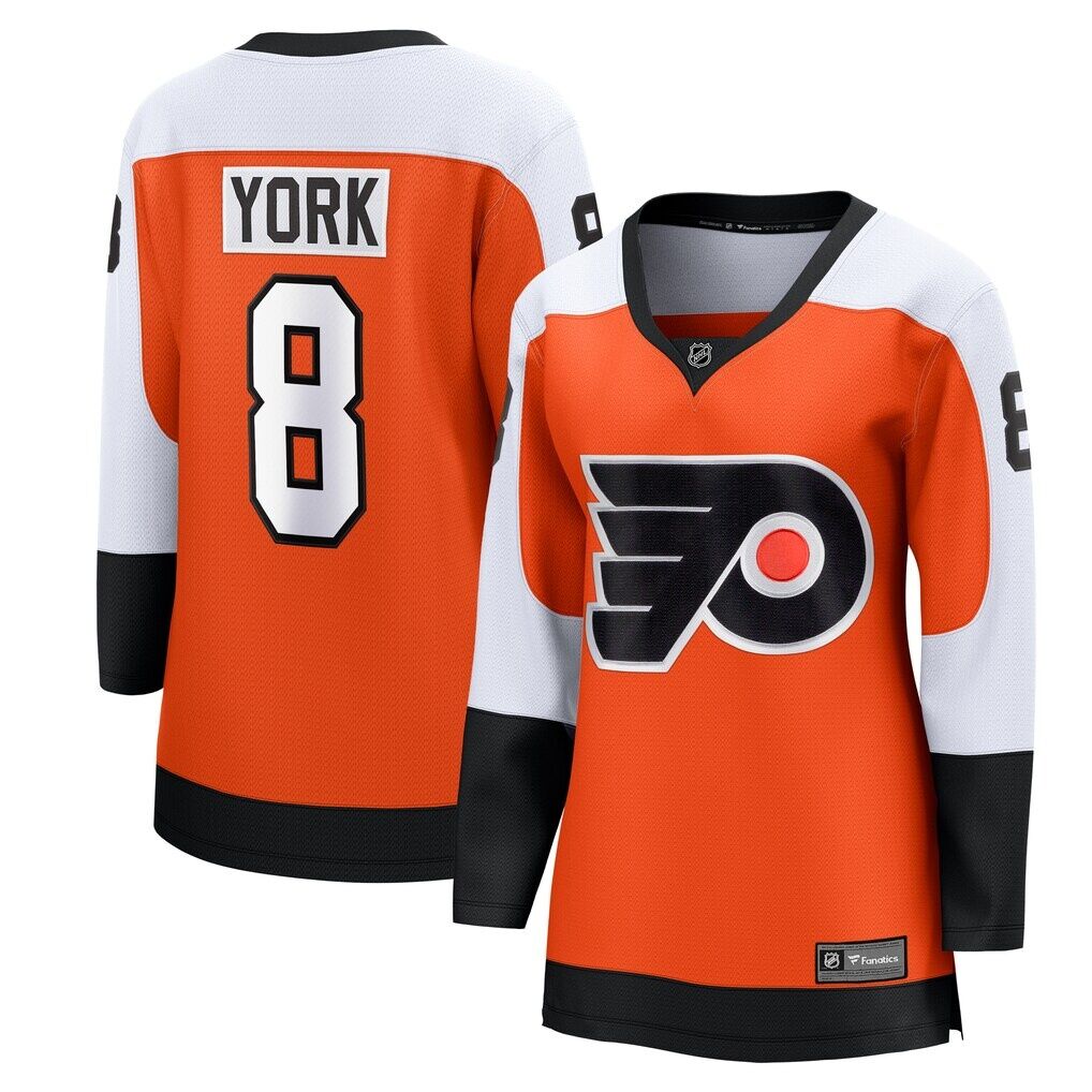 Cam York Philadelphia Flyers Fashion7 Women's Home Breakaway Player Jersey