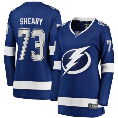 Conor Sheary Tampa Bay Lightning Fashion7 Women's Home Breakaway Player Jersey - Blue - Front View