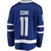 Max Domi Toronto Maple Leafs Fashion7 Home Breakaway Jersey - Blue - Detail View