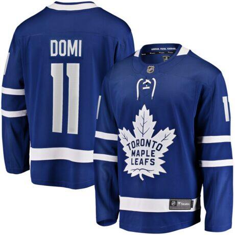 Max Domi Toronto Maple Leafs Fashion7 Home Breakaway Jersey - Blue - Front View