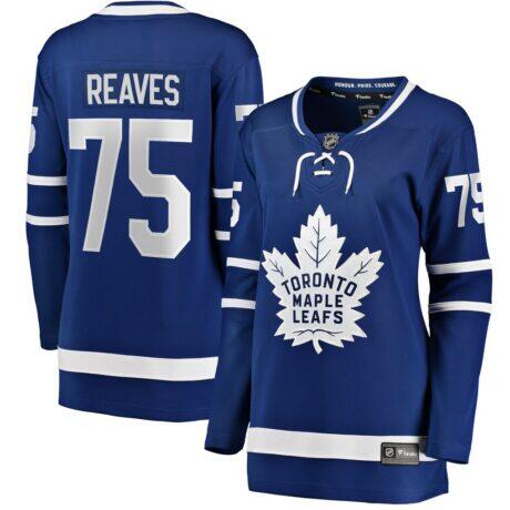 Ryan Reaves Toronto Maple Leafs Fashion7 Women's Home Breakaway Player Jersey - Blue - Front View