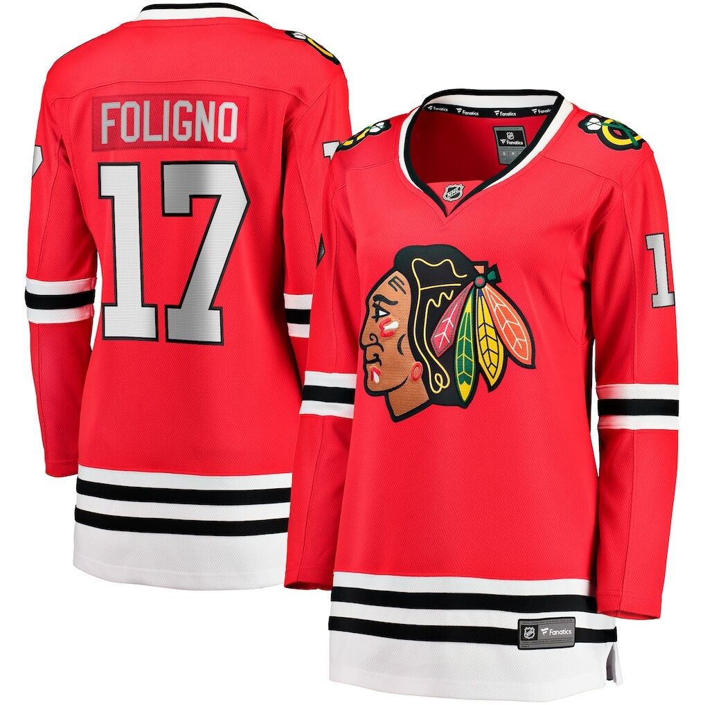 Nick Foligno Chicago Blackhawks Fashion7 Women's Home Breakaway Player Jersey