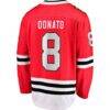 Ryan Donato Chicago Blackhawks Fashion7 Home Breakaway Jersey - Red - Detail View