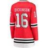 Jason Dickinson Chicago Blackhawks Fashion7 Women's Home Breakaway Player Jersey - Red - Detail View