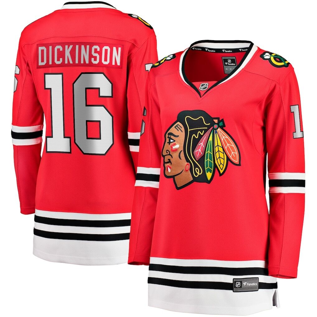 Jason Dickinson Chicago Blackhawks Fashion7 Women's Home Breakaway Player Jersey