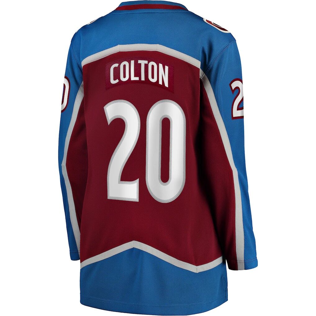 Ross Colton Colorado Avalanche Fashion7 Women's Home Breakaway Player Jersey - Maroon