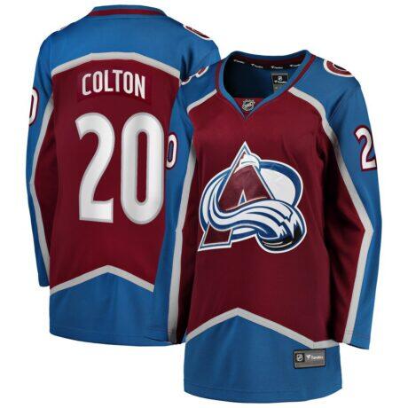 Ross Colton Colorado Avalanche Fashion7 Women's Home Breakaway Player Jersey - - Front View