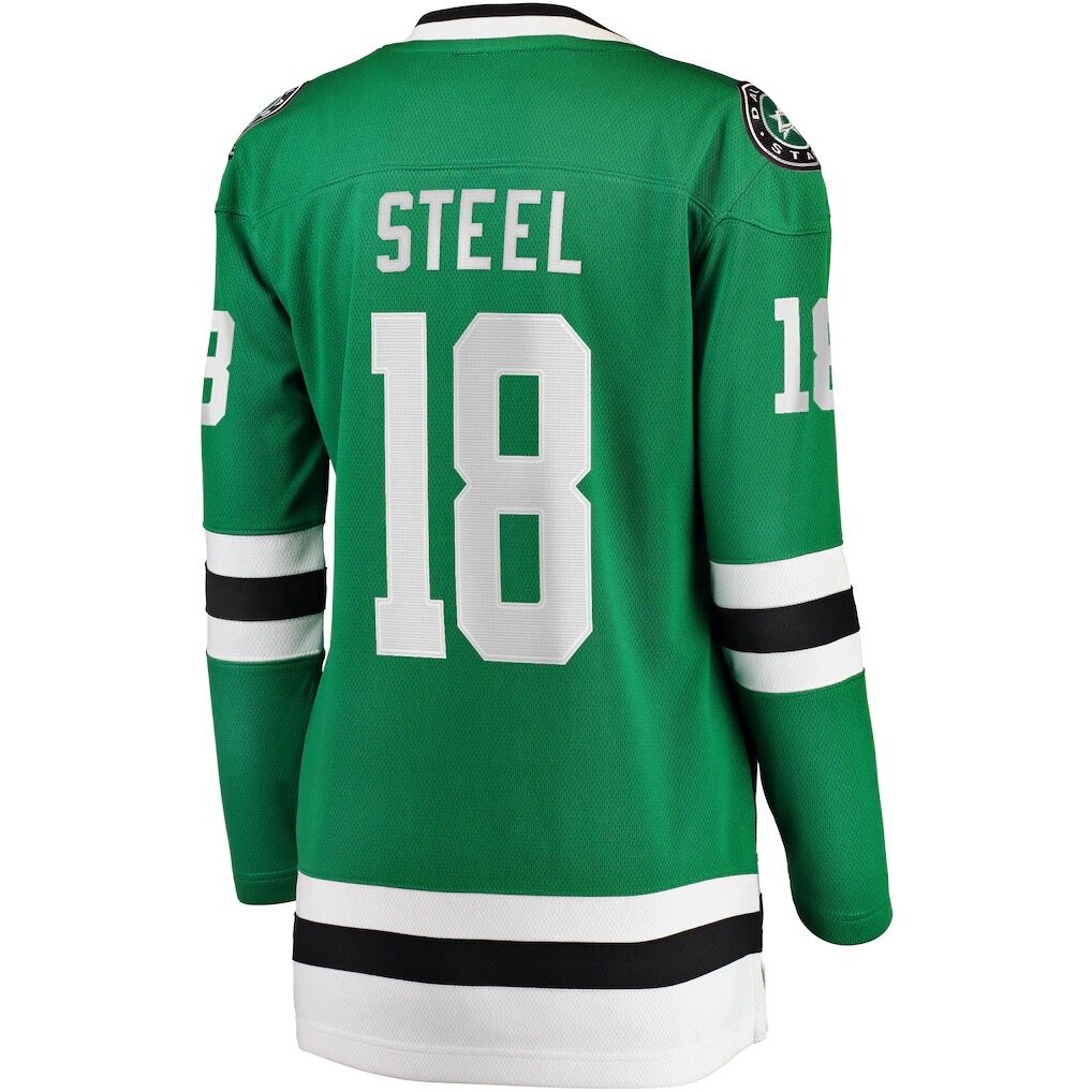 Sam Steel Dallas Stars Fashion7 Women's Home Breakaway Player Jersey - Kelly Green