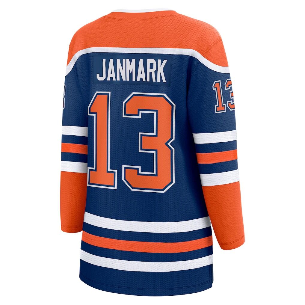 Mattias Janmark Edmonton Oilers Fashion7 Women's Home Breakaway Player Jersey - Royal