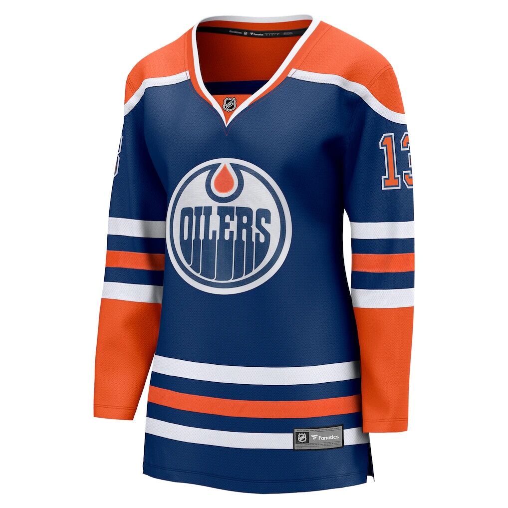 Mattias Janmark Edmonton Oilers Fashion7 Women's Home Breakaway Player Jersey - Royal