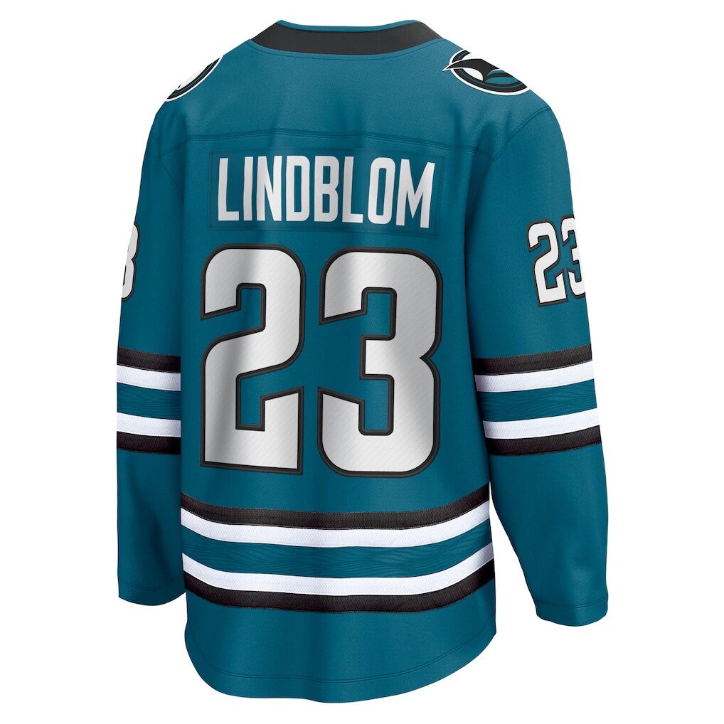 Oskar Lindblom San Jose Sharks Fashion7 Home Breakaway Jersey