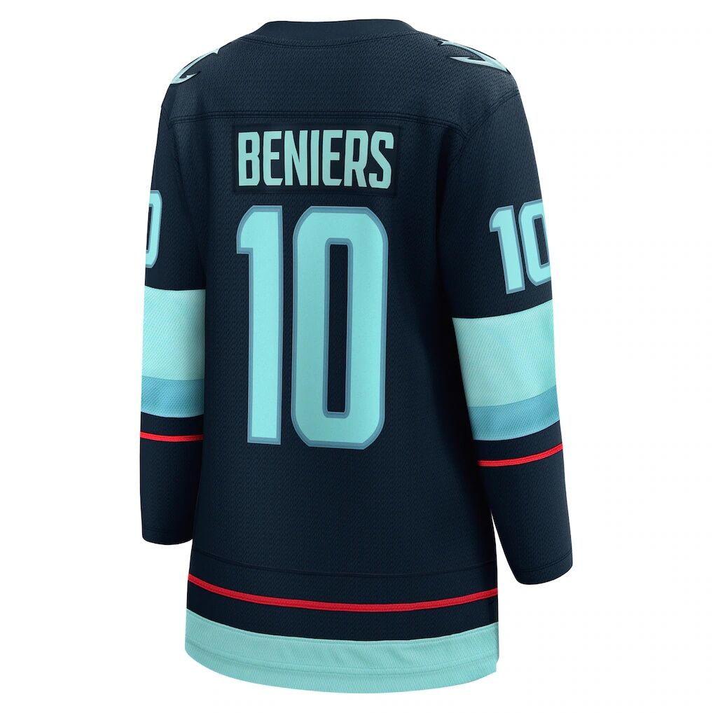 Matty Beniers Seattle Kraken Fashion7 Women's Home Breakaway Player Jersey - Deep Sea Blue