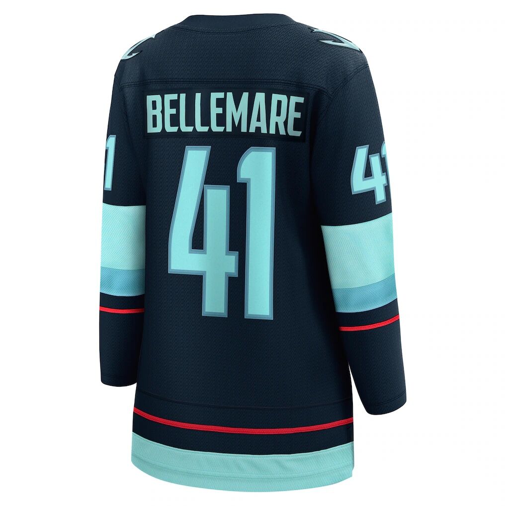 Pierre-Edouard Bellemare Seattle Kraken Fashion7 Women's Home Breakaway Player Jersey - Deep Sea Blue