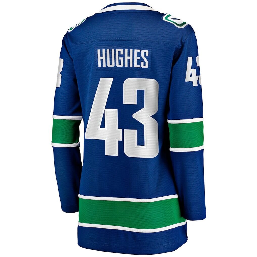 Quinn Hughes Vancouver Canucks Fashion7 Women's Home Breakaway Player Jersey