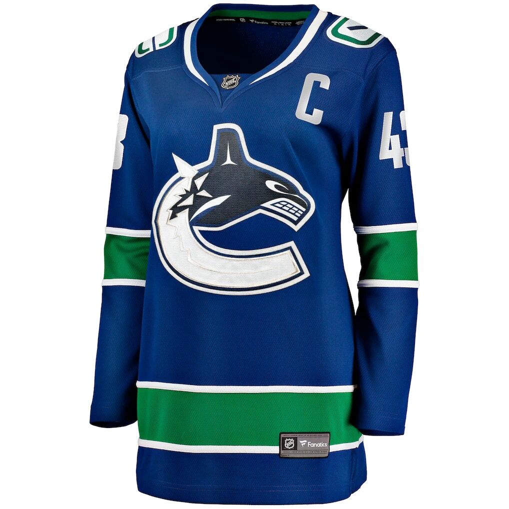 Quinn Hughes Vancouver Canucks Fashion7 Women's Home Breakaway Player Jersey