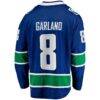 Conor Garland Vancouver Canucks Fashion7 Home Breakaway Jersey - Blue - Detail View
