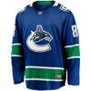 Conor Garland Vancouver Canucks Fashion7 Home Breakaway Jersey - Blue - Side View