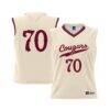 #70 Charleston Cougars GameDay Greats Unisex Lightweight Basketball Jersey - Cream - Front View