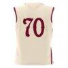 #70 Charleston Cougars GameDay Greats Unisex Lightweight Basketball Jersey - Cream - Side View