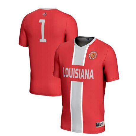 #1 Louisiana Ragin' Cajuns GameDay Greats Lightweight Soccer Jersey - - Front View