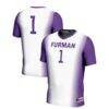 #1 Furman Paladins GameDay Greats Unisex Lightweight Soccer Jersey - White - Front View