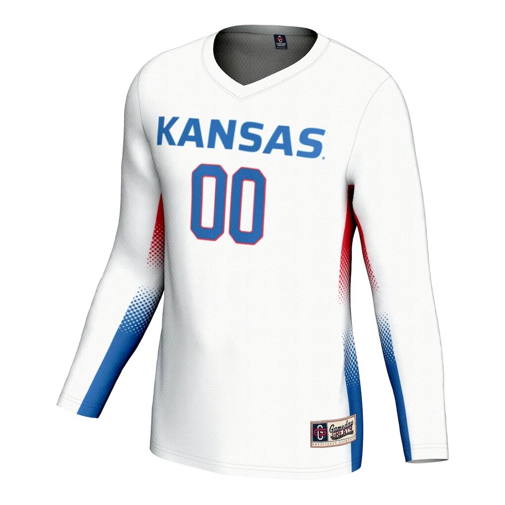 Kansas Jayhawks GameDay Greats Unisex NIL Pick-A-Player Lightweight Volleyball Jersey
