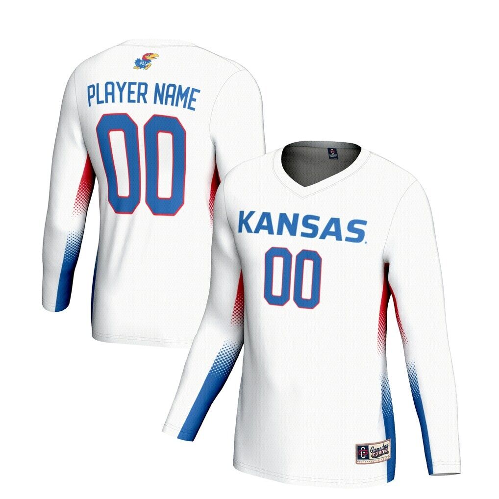 Kansas Jayhawks GameDay Greats Youth NIL Pick-A-Player Lightweight Women's Volleyball Jersey