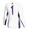 #1 Furman Paladins GameDay Greats Unisex Lightweight Volleyball Jersey - White - Detail View