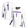 #1 Furman Paladins GameDay Greats Unisex Lightweight Volleyball Jersey - White - Front View
