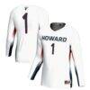 #1 Howard Bison GameDay Greats Unisex Lightweight Volleyball Jersey - White - Front View