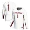 #1 Charleston Cougars GameDay Greats Unisex Lightweight Volleyball Jersey - White - Front View