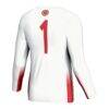 #1 Louisiana Ragin' Cajuns GameDay Greats Youth Lightweight Women's Volleyball Jersey - White - Detail View