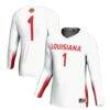 #1 Louisiana Ragin' Cajuns GameDay Greats Youth Lightweight Women's Volleyball Jersey - White - Front View