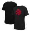 Toronto Raptors Stadium Essentials Unisex Primary Logo T-Shirt - Black - Front View
