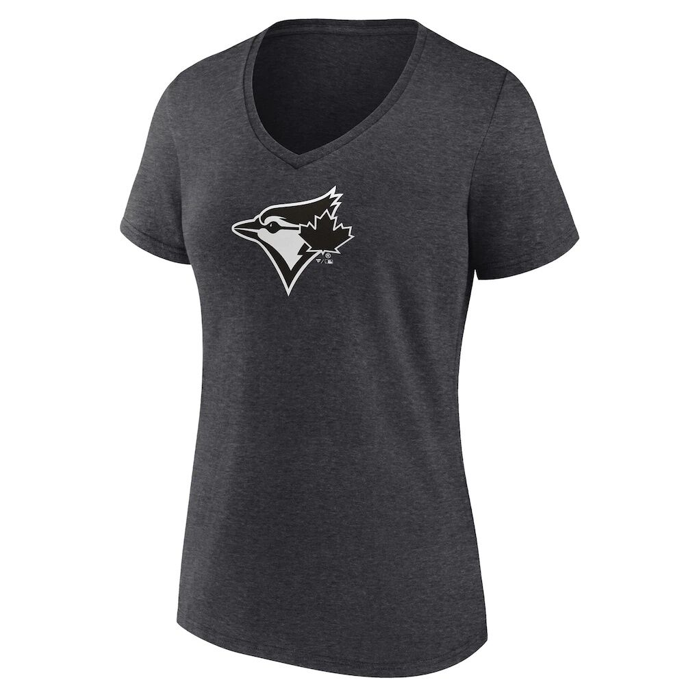 Toronto Blue Jays Women’s Personalized Monochrome Name & Number V-Neck T-Shirt