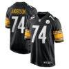 Spencer Anderson Pittsburgh Steelers Nike Game Jersey - Black - Front View