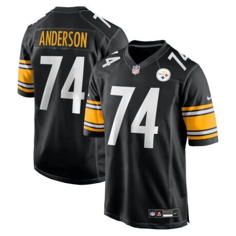 Spencer Anderson Pittsburgh Steelers Nike Game Jersey - Black - Front View