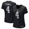 Aidan O'Connell Las Vegas Raiders Nike Women's Game Jersey - Black - Front View