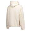 New York City FC Tonal Team Primary Logo Oversized Raglan Pullover Hoodie - Cream - Detail View