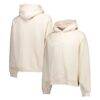 New York City FC Tonal Team Primary Logo Oversized Raglan Pullover Hoodie - Cream - Front View