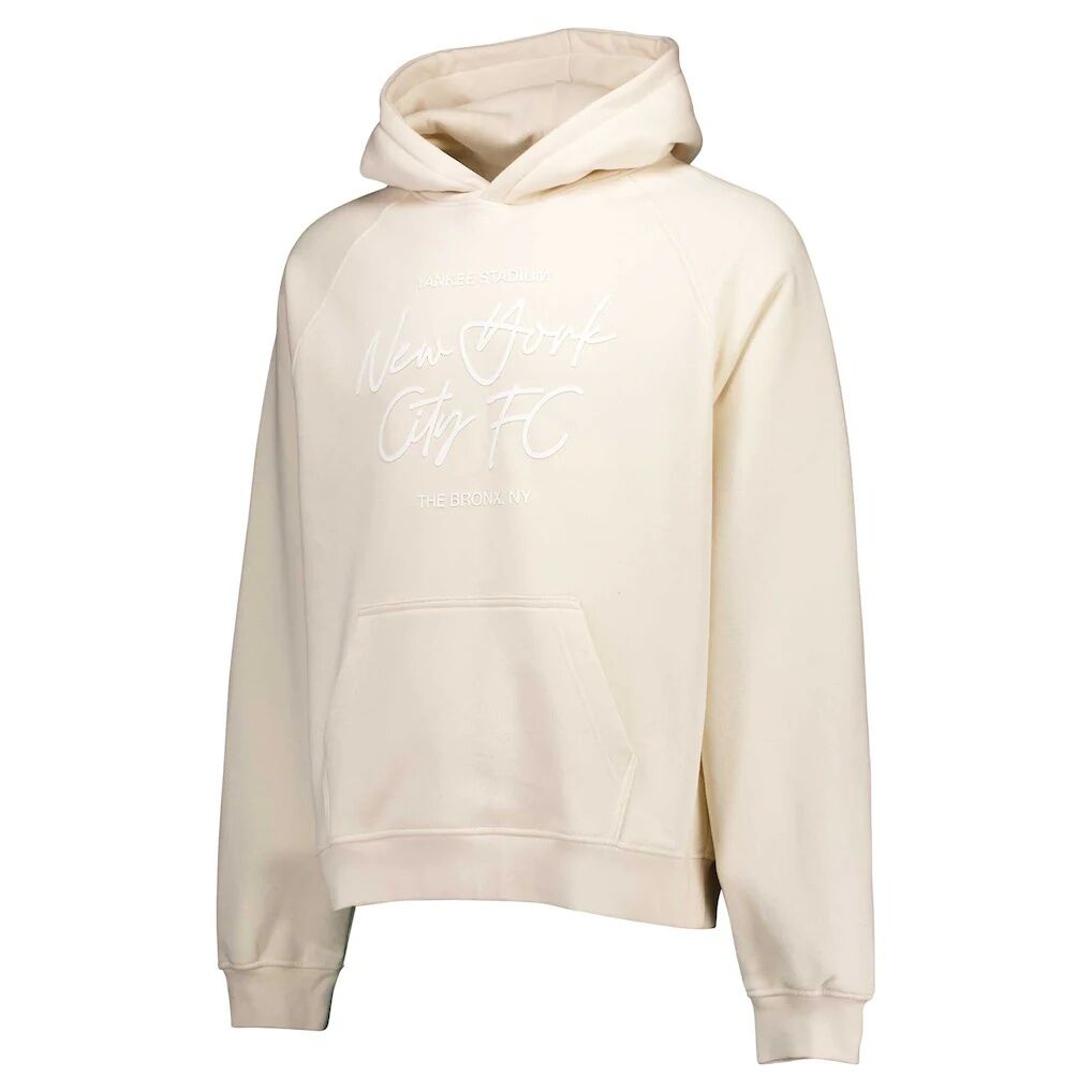 New York City FC Tonal Team Primary Logo Oversized Raglan Pullover Hoodie