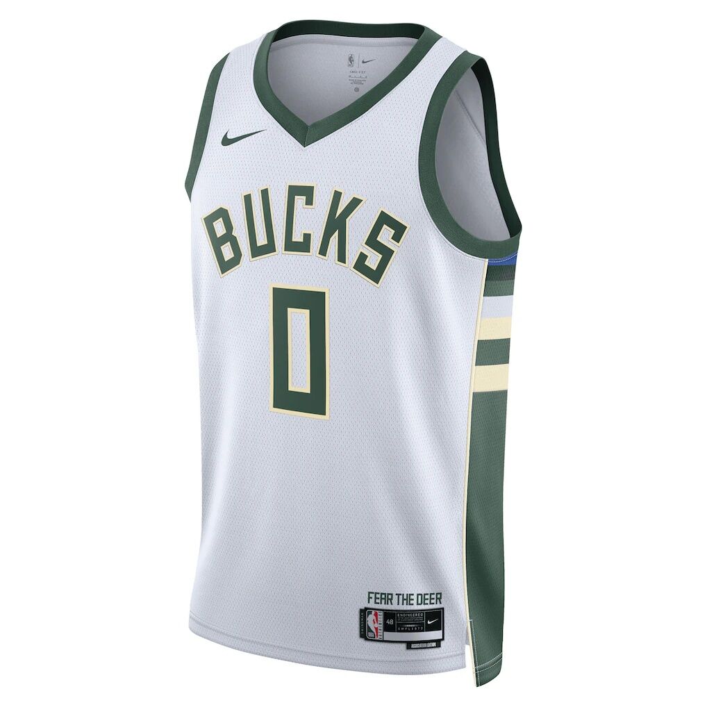 Damian Lillard Milwaukee Bucks Nike Unisex Fear The Deer Swingman Player Jersey - Association Edition