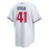 Joe Ryan Minnesota Twins Nike Home Replica Player Jersey - White - Detail View