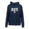 USWNT Levelwear Women's Adorn Mascot Pullover Hoodie - Navy - Front View