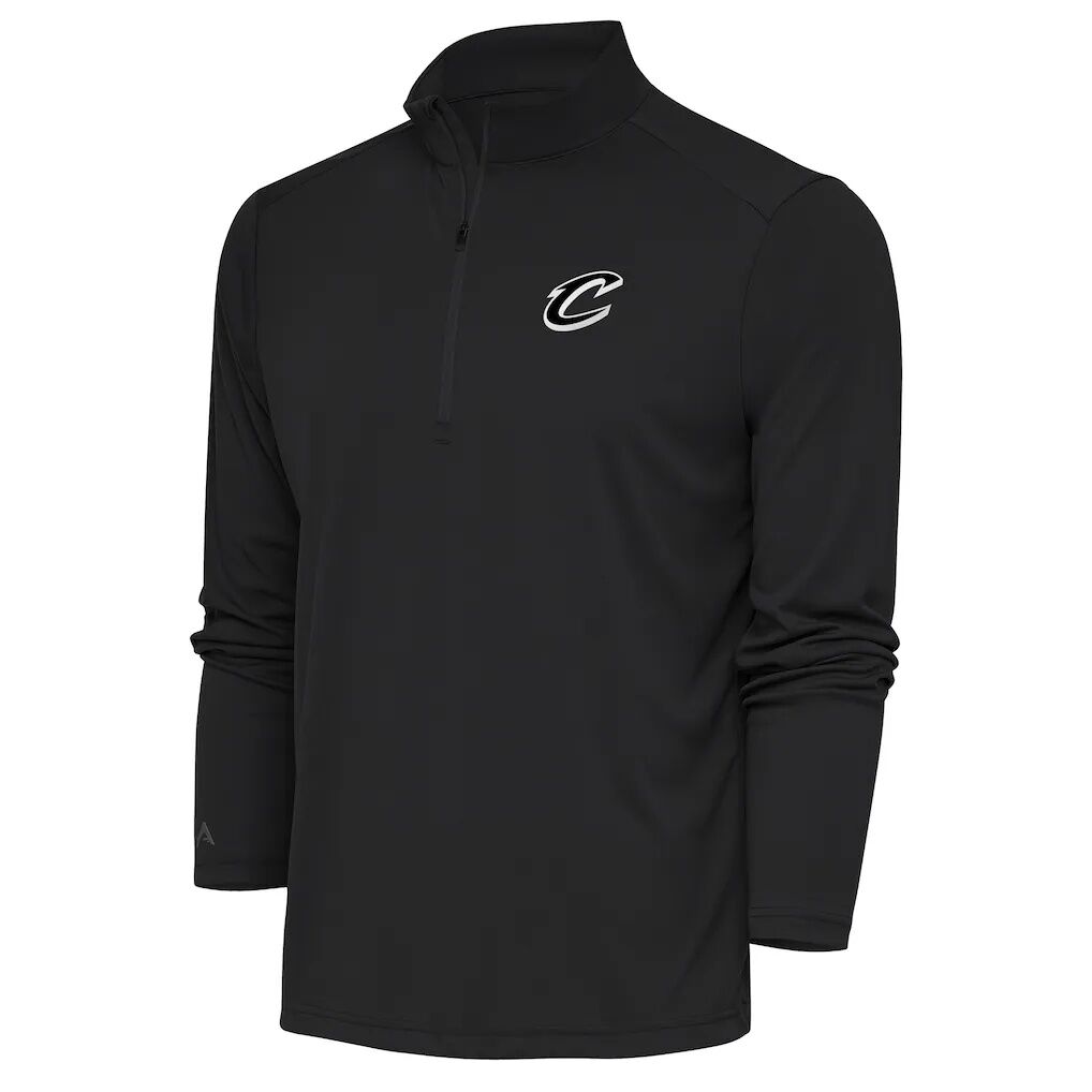 Cleveland Cavaliers Antigua Metallic Logo Tribute Quarter-Zip Top