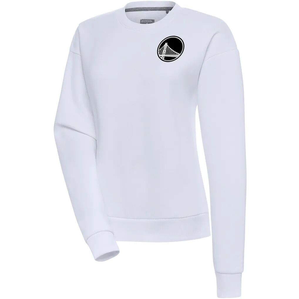 Golden State Warriors Antigua Women's Brushed Metallic Victory Pullover Sweatshirt